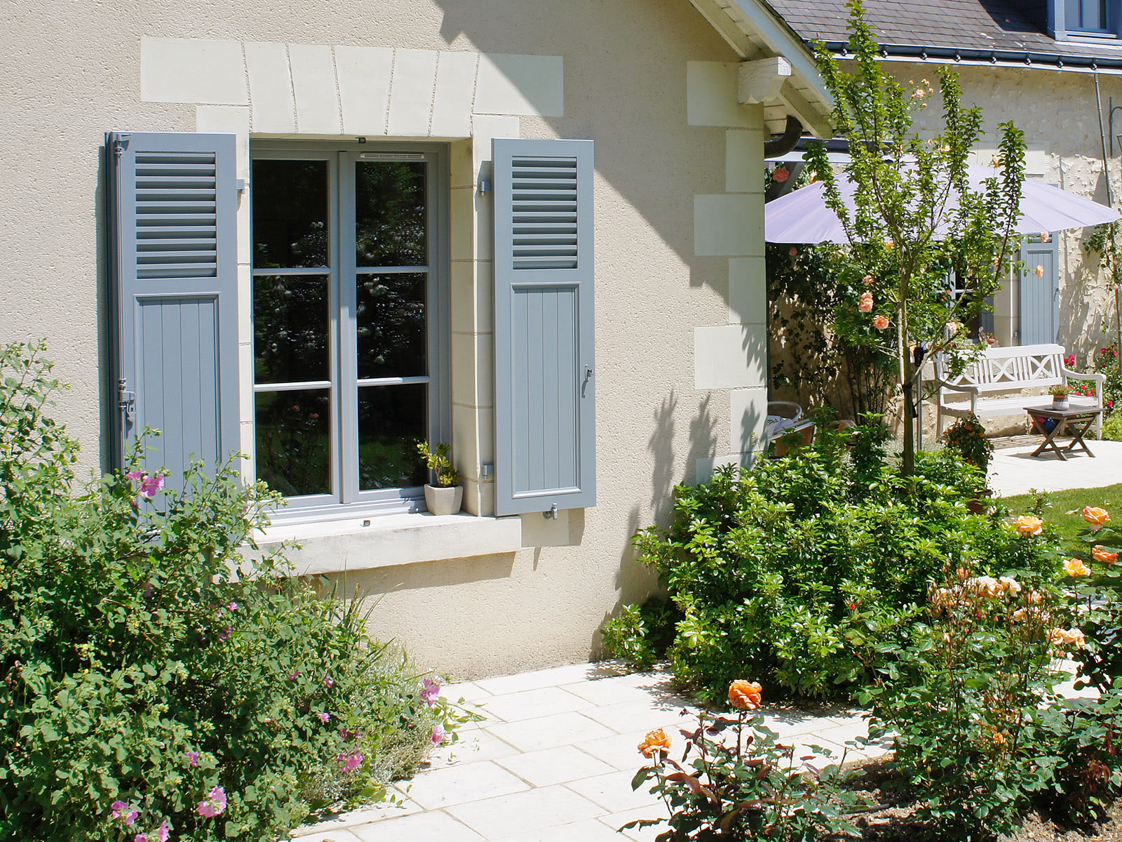 Klappläden aus Aluminium